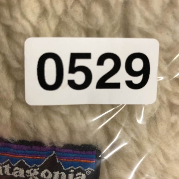 RARE Patagonia XS Retro X Cardigan High Pile Fleece Hooded Jacket ivory 0529 - Picture 11 of 12